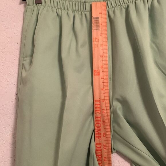 Alia Light Women’s Green Elastic Waist High Rise Pockets Size 12P - Picture 4 of 7
